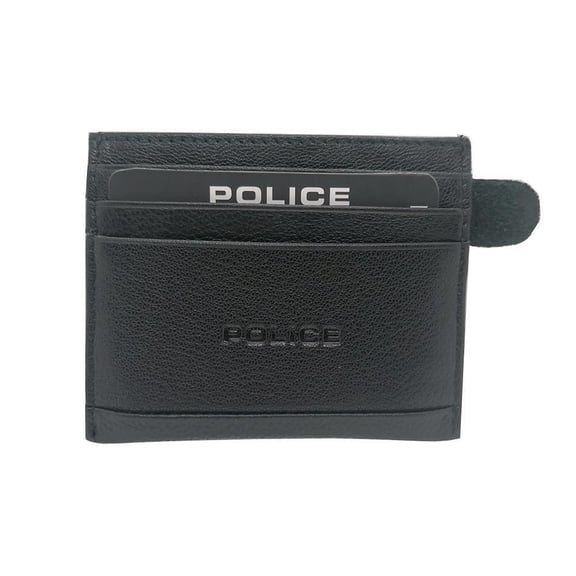 POLICE Wyatt 100% Genuine Leather Credit Card Holder