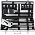 thumbnail image 1 of POLIGO 22PCS Deluxe Stainless Steel Grilling Tools Set - Outdoor BBQ Gift for Men, 1 of 7