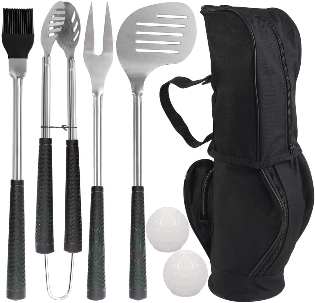 POLIGO 7PCS Golf Grill Set - Premium Father' Day Grill Gift Set