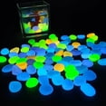 thumbnail image 1 of POLISE Spaces 300Pcs Multicolor Pastel Glow in the Dark Oval Decorative Pebbles Waterproof Luminous Stones for Outdoor Garden Path Aquarium Landscaping Or Backyard Patio Walkway, 1 of 7