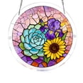 thumbnail image 1 of POLISE Spaces Acrylic Jigsaw Puzzle Suncatcher Castle And Birds Tiffany Style Stained Glass Decor Dream Catchers For Adults Window Decor For Home And Outdoor Patio 7.4Inch Mother's Day Gifts, 1 of 6
