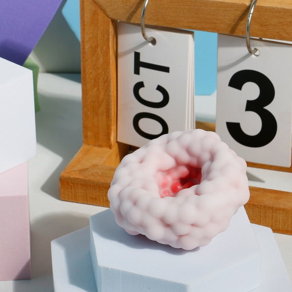 POLISE Spaces Colorful Bead Filled Squeeze Ball - Slow Rising Stress Ball for Adults, Soft TPR Sensory Ball with Transparent Beads, Textured Grip Fidget Ball, 3 Inch, 1 Pack