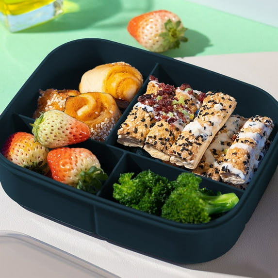 TUITOONM Large Capacity Bento Box, 42 fl oz Multi-Compartment Leak Proof & Microwave Safe Lunch Container for Organized Meal Prep