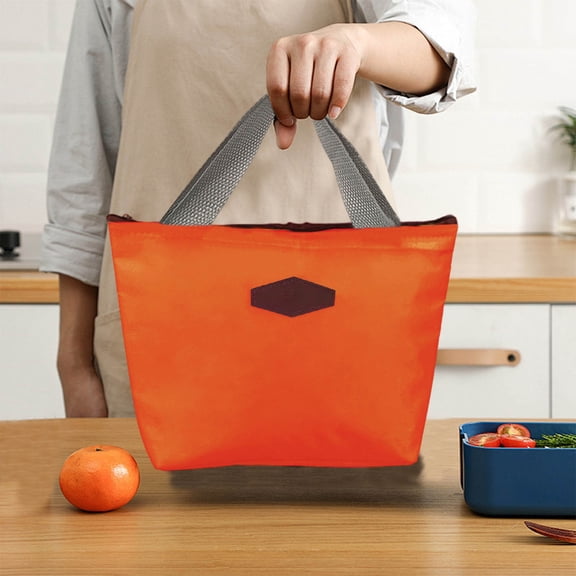 POLISE Spaces Premium Insulated Tote Bag, 10.6x7.9x3.9 Inches Reusable Lunch Cooler Bag, Thermal Grocery Shopping Bag for Work, Picnic, Outdoors, Lightweight & Durable