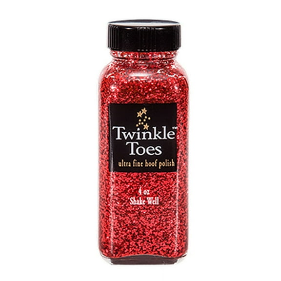 POLISH HOOF TWINKLE TOES RED WOW 4 OZ.
