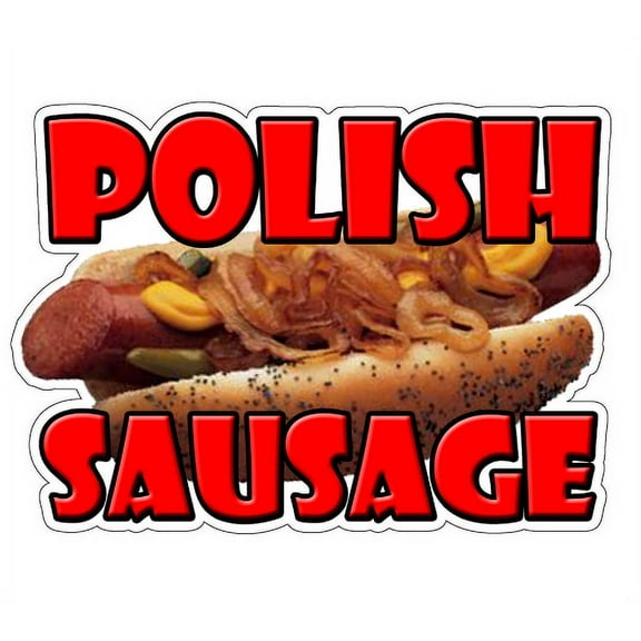 POLISH SAUSAGE Concession Decal stand trailer food sign