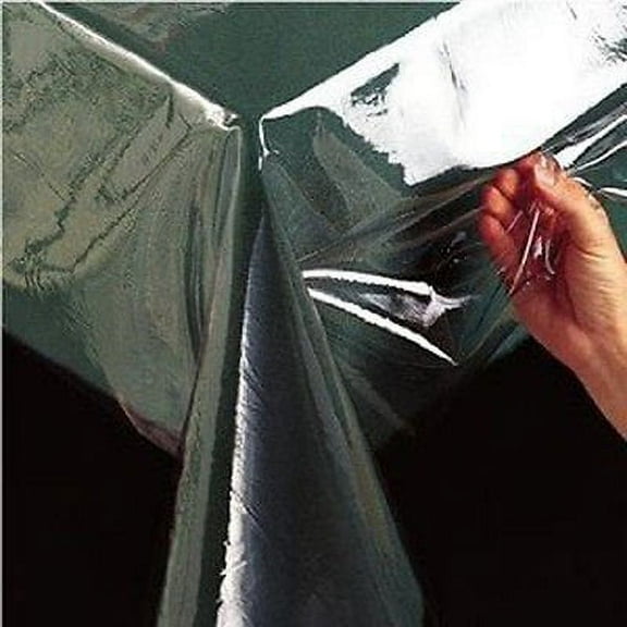POLISHED CLEAR VINYL TABLECLOTH PROTECTOR, 60" x 120"