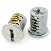 (POLISHED NICKEL) File Cabinet , Desk or Cubicle Replacement Lock Core for HON 121E