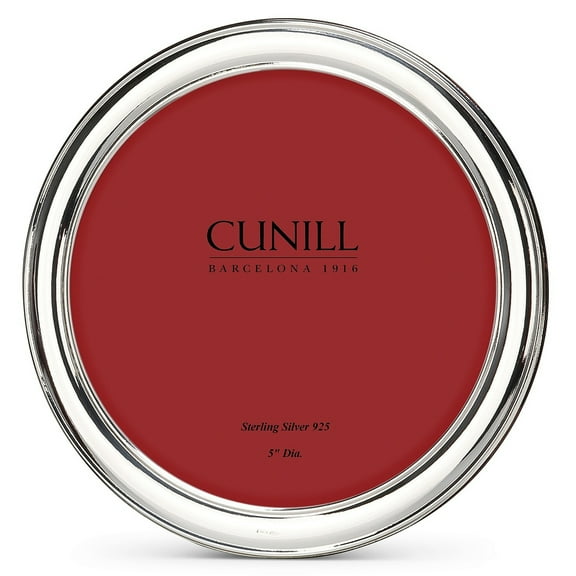 POLISHED ROUND Fine Sterling Silver 5x5 frame by Cunill - 5x5