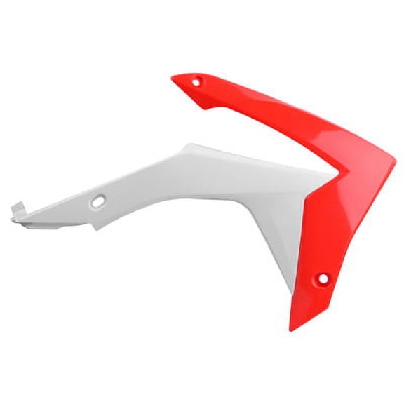 Polisport Radiator Shrouds Red OEM Replica Plastic Off-Road Pair Pre-Drilled (8417100001)