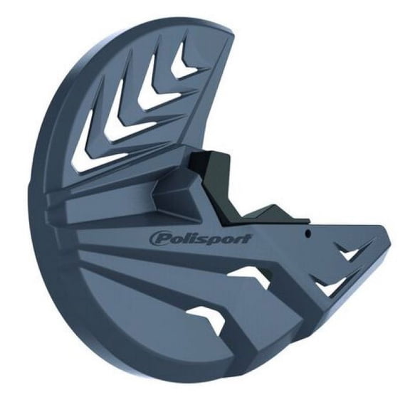 Polisport Motocross Motorcycles (MX) Disc & Bottom Fork Protector for Honda CRF450R (2010-2014) Dirt Bikes - High-Impact Guard - Nardo Grey