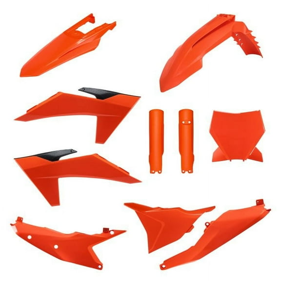 Polisport Motocross (MX) Replica Plastic Kit for KTM SX/SX-F & XC/XC-F (2023–2024) Dirt Bike – OEM Quality, Durable, Flexible & Perfect Fit – Orange