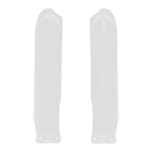 Polisport Fork Guards for Yamaha YZ450F (2023-2025) White - Durable Injection-Molded Plastic - Factory Fit & Finish - Roost & Debris Protection - Easy Bolt-On Installation