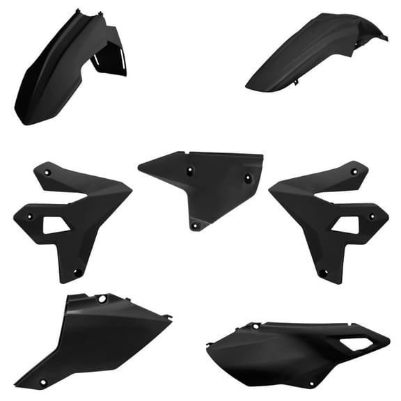 Polisport Motocross (MX) Restyling Kit for Suzuki DR-Z400 (2000-24) Dirt Bike – OEM Quality, Durable, Flexible & Perfect Fit – Black