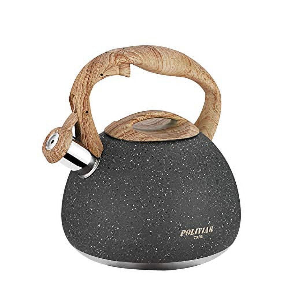 Poliviar Whistling Tea Kettle 2.7 Qt. Wooden and 50 similar items