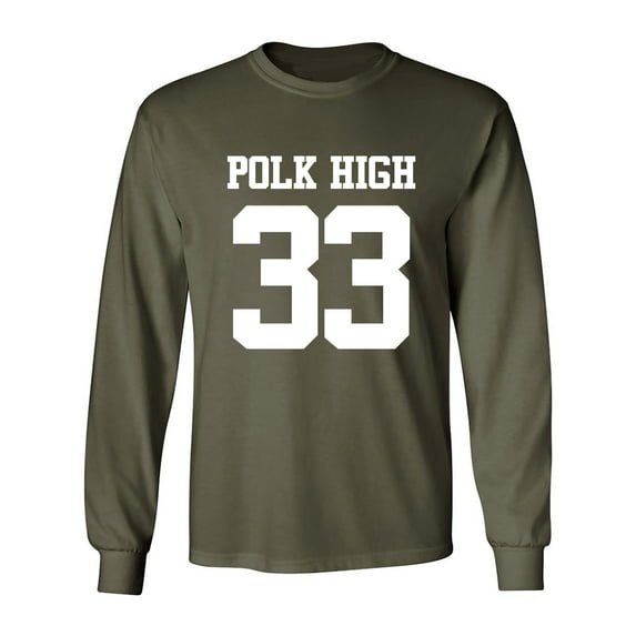 POLK HIGH #33 Adult Long Sleeve T-shirt