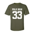 thumbnail image 1 of POLK HIGH #33 Adult Short Sleeve T-shirt, 1 of 4