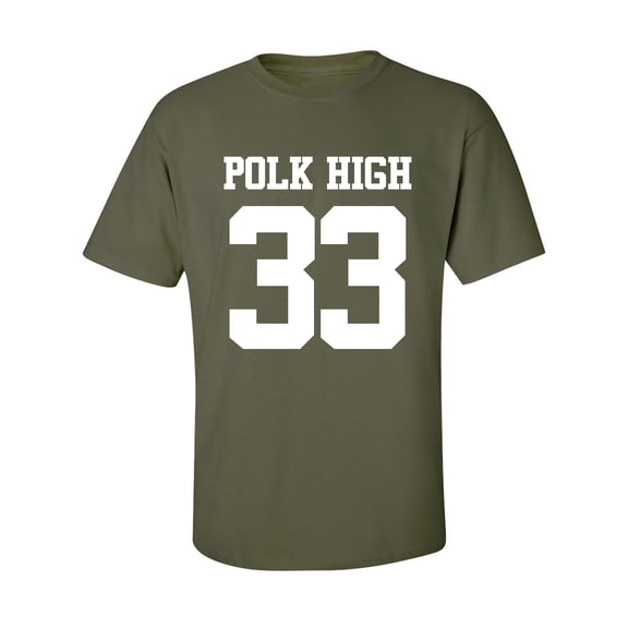 POLK HIGH #33 Adult Short Sleeve T-shirt
