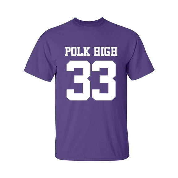 POLK HIGH #33 Adult Short Sleeve T-shirt