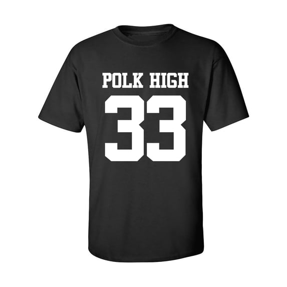POLK HIGH #33 Adult Short Sleeve T-shirt
