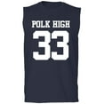 thumbnail image 1 of POLK HIGH #33 Adult Sleeveless Tee, 1 of 3