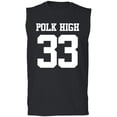 thumbnail image 1 of POLK HIGH #33 Adult Sleeveless Tee, 1 of 3