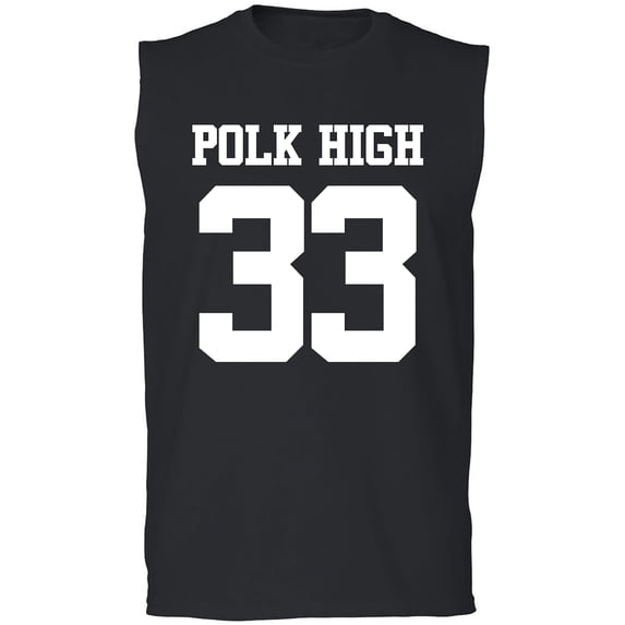 POLK HIGH #33 Adult Sleeveless Tee