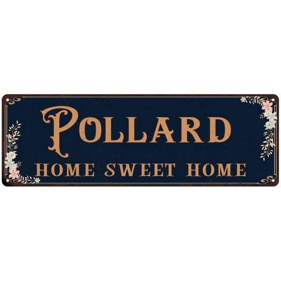 POLLARD Home Sweet Home Victorian Look 6x18 Metal Sign 106180046819