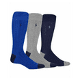 thumbnail image 1 of POLO RALPH LAUREN 3 Pack Soft Touch Ribbed Dress Socks, Blue Navy Gray, 1 of 1