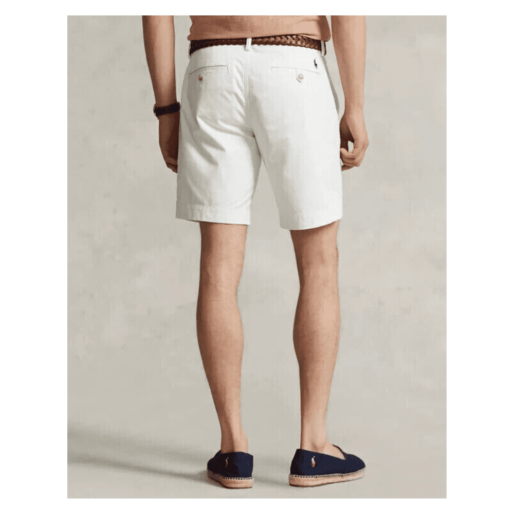POLO RALPH LAUREN 9-Inch Stretch Classic Fit Chino Short, WHITE[35]
