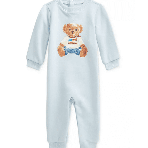 POLO RALPH LAUREN Baby Fleece Polo Bear Coverall, 3 M