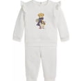 thumbnail image 1 of POLO RALPH LAUREN Baby Girl Fleece Polo Bear Sweatshirt & Pant Set, 6 M, 1 of 1