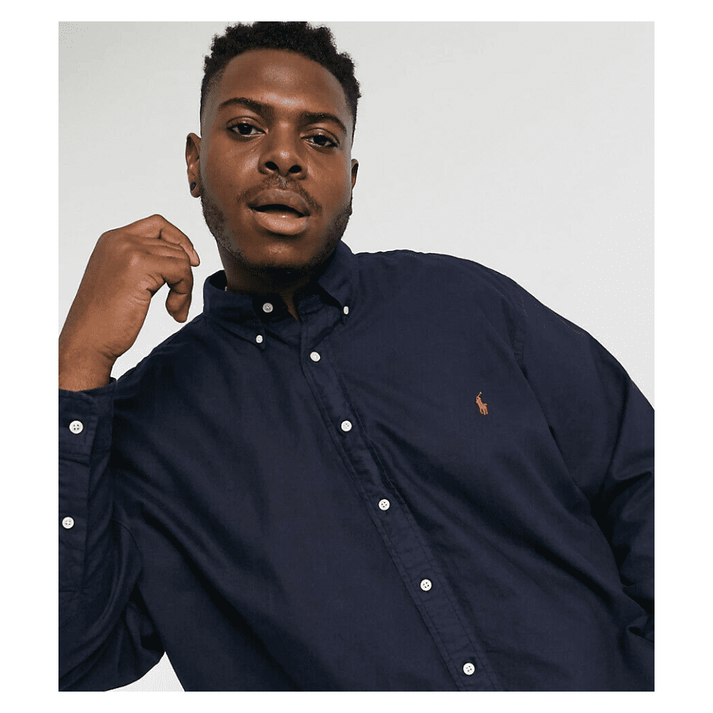 POLO RALPH LAUREN Big and Tall Player Logo Garment Dye Oxford