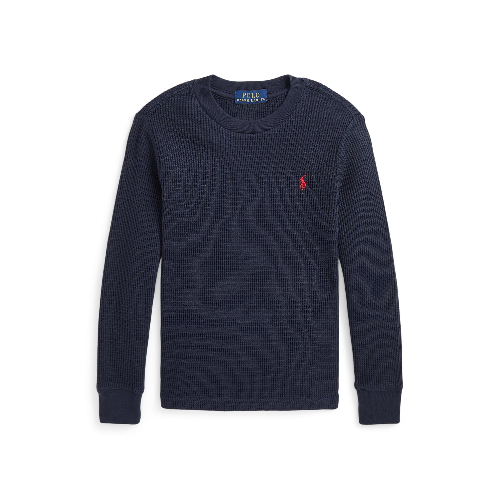 POLO RALPH LAUREN Boy's Waffle-Knit Cotton Long Sleeve Tee