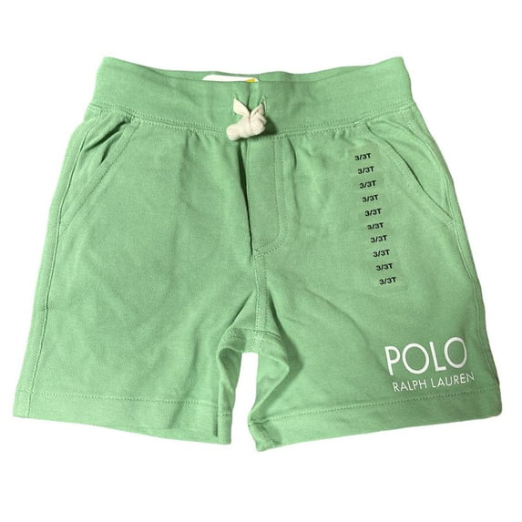 POLO RALPH LAUREN Green Boys Polo Printed Cotton Mesh Short, Size 12M, NWOT