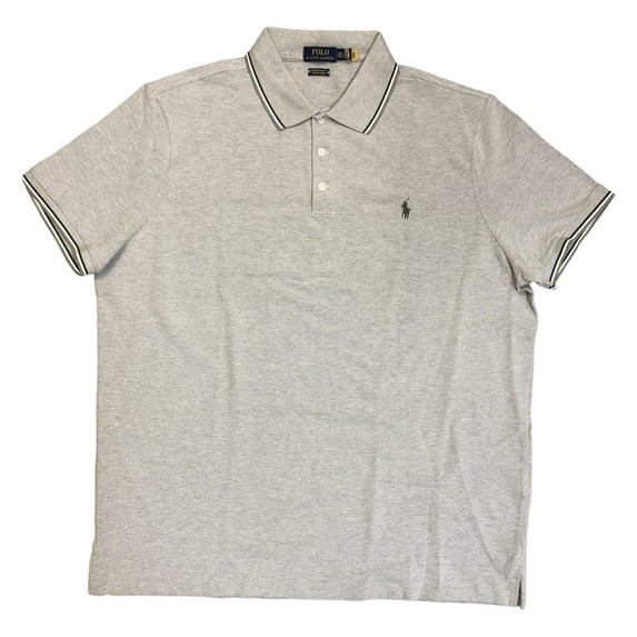 POLO RALPH LAUREN Grey Men's Pony Short Sleeve Cotton Polo Shirt, Medium, NWOT