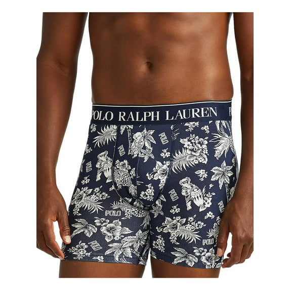 POLO RALPH LAUREN Intimates Navy Contoured Pouch Comfort Logo Waistband Boxer Brief Underwear M