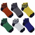 thumbnail image 1 of POLO RALPH LAUREN Men's 6-Pack POLO Bright Logo Quarter Sock, Assorted, 10-13, 1 of 1