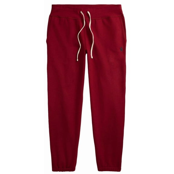 POLO RALPH LAUREN Men's Athletic Fleece Elastic Band Bottom Sweatpants (4X-Large Big, Red Wine)