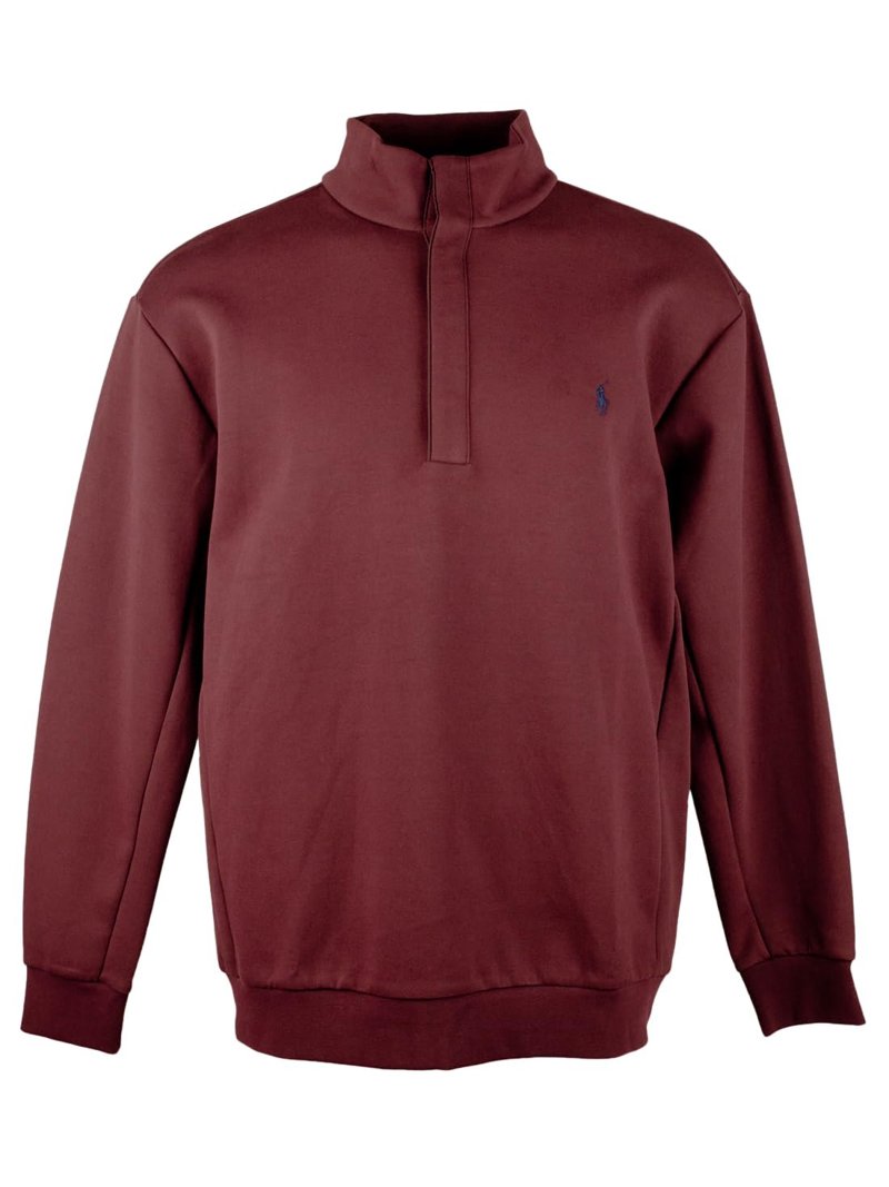 POLO RALPH LAUREN Men's Big & Tall Double-Knit Quarter Snap