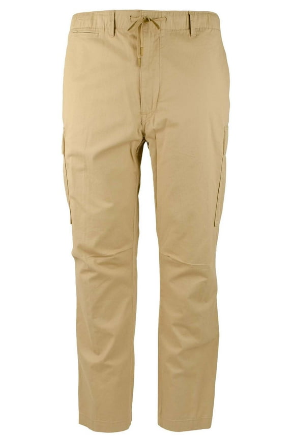 Men's Big & Tall Stretch Drawstring Slim Fit Cargo Pant Khk 46Bx32 Khaki