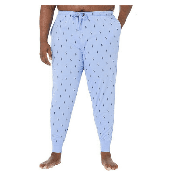 POLO RALPH LAUREN Men's Big and Tall All Over Pony Player Knit Cotton Sleepwear Jo