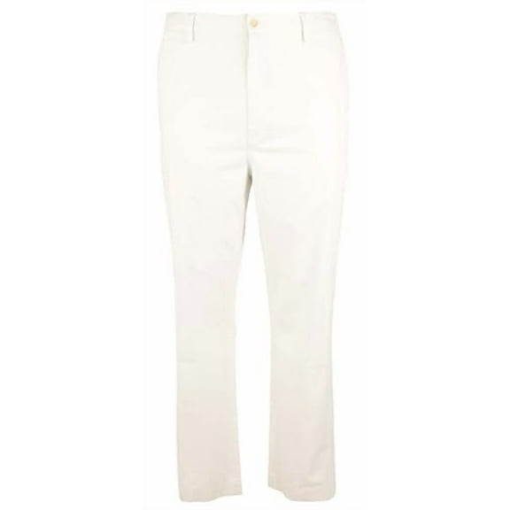 POLO RALPH LAUREN Men's Big and Tall Stretch Classic Fit Twill Chino Pants White 38TX36