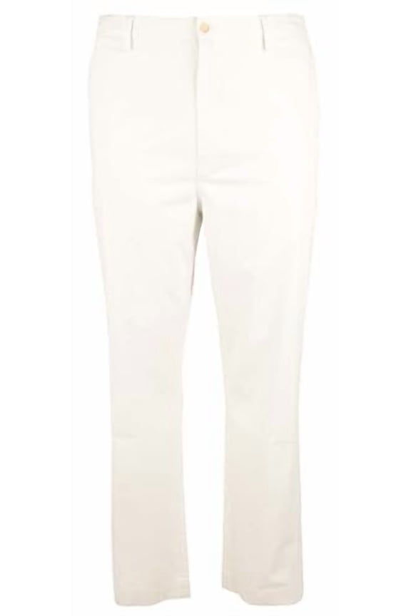 Men's Big and Tall Stretch Classic Fit Twill Chino Pants White 38TX36