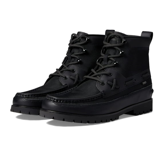 POLO RALPH LAUREN Men's Ranger Mid Boots, Black, 10 Medium US