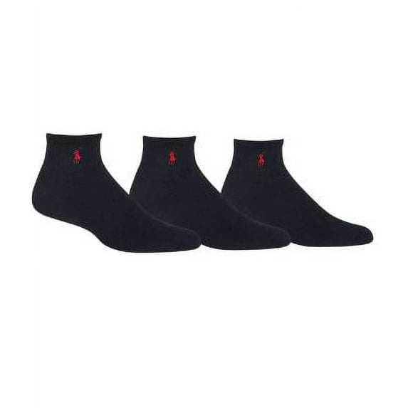 POLO RALPH LAUREN Men's Socks, Athletic No Show 3 Pack Extended Size 13-16 B4HP
