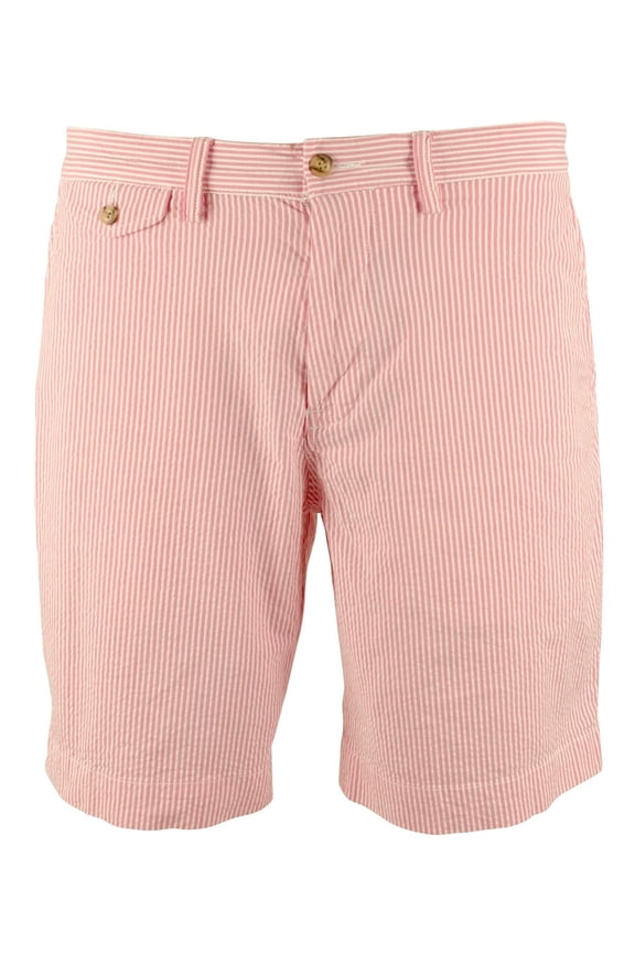 Men's Stretch Classic Fit 9" Seersucker Shorts Pink 30