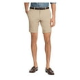 thumbnail image 1 of POLO RALPH LAUREN Mens Beige Flat Front, Slim Fit Stretch Chino Shorts 40 Waist, 1 of 2