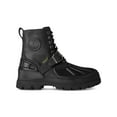 thumbnail image 1 of POLO RALPH LAUREN Mens Black Pull Tab Waterproof Padded Buckle Accent Lug Sole Oslo Round Toe Platform Lace-Up Leather Boots Shoes 8 D, 1 of 3