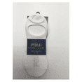 thumbnail image 1 of POLO RALPH LAUREN Mens No Show Liner Socks, White, Shoe Size 6-12 1/2, 1 of 2